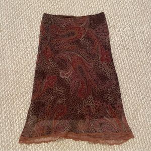 Y2K Vintage double lined XOXO midi skirt